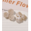 pendentif fleur pensée en acétate