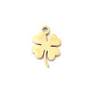 Pendentif oeil articulé + zircon vert