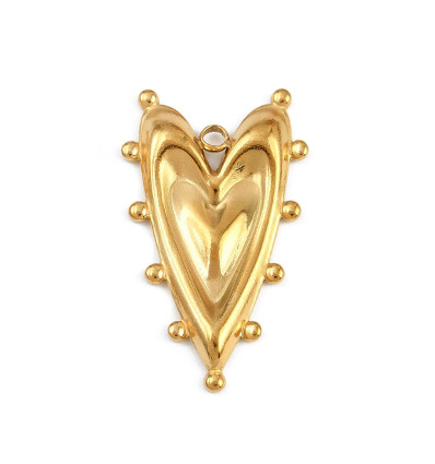 Pendentif coeur allongé
