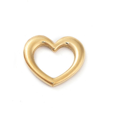 Pendentif coeur épais évidé