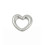 Pendentif coeur épais évidé