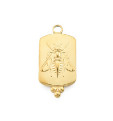 Pendentif plaque abeille