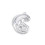 Pendentif pastille inoxydable poinçonnée
