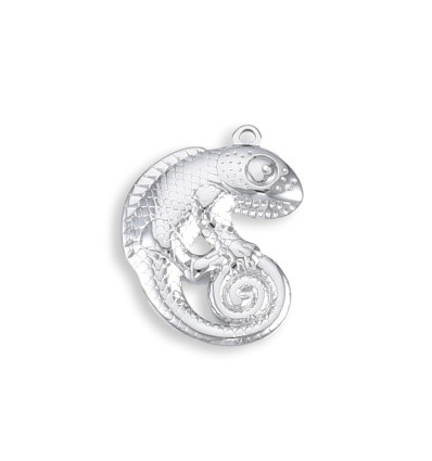 Pendentif pastille inoxydable poinçonnée
