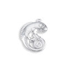 Pendentif pastille inoxydable poinçonnée