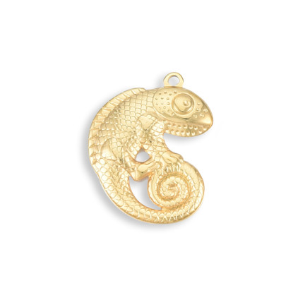 Pendentif pastille inoxydable poinçonnée