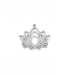 Pendentif oeil articulé + zircon vert