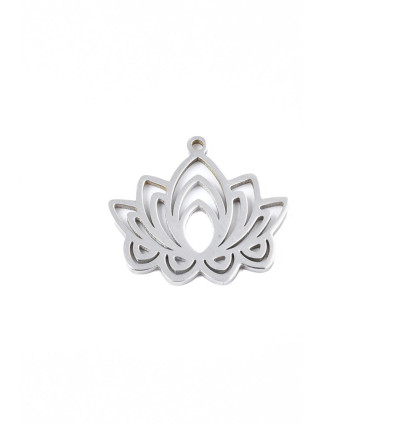 Pendentif oeil articulé + zircon vert