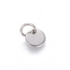 Pendentif pastille inoxydable poinçonnée