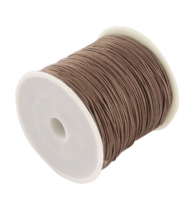 0,8mm - Fil de jade/nylon tressé - rose très pâle