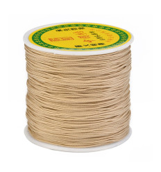 Fil de jade/nylon tressé - rose pâle