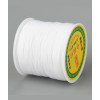 Fil de jade/nylon tressé - blanc