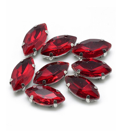 15mm - Strass à coudre - amande
