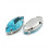 15mm - Strass à coudre - bleu elec.