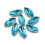 15mm - Strass à coudre - bleu elec.