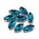 15mm - Strass à coudre - bleu lagon