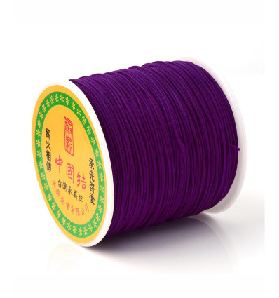 Fil de jade/nylon tressé - rose pâle