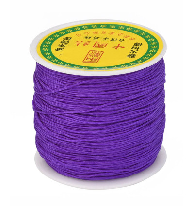 Fil de jade/nylon tressé - mauve