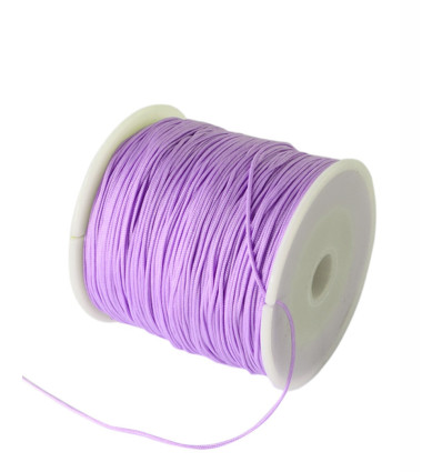 Fil de jade/nylon tressé - parme