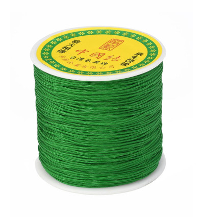Fil de jade/nylon tressé - vert pomme