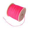 Fil de jade/nylon tressé - rose fluo