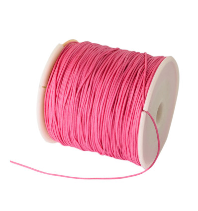 Fil de jade/nylon tressé - rose