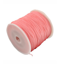 Fil de jade/nylon tressé - rose pâle