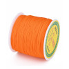 Fil de jade/nylon tressé - orange foncé
