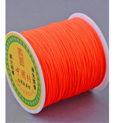 Fil de jade/nylon tressé - rose pâle