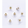 Support rond ondulé brossé pour boucles d'oreilles (2pcs)