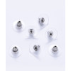 Support rond ondulé brossé pour boucles d'oreilles (2pcs)