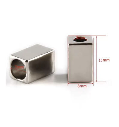 Bague réglable avec anneau plaquée argent 10 microns