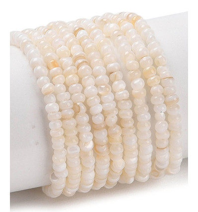 2x1mm - perle coquillage - Chapelet