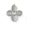 Pendentif oeil articulé + zircon vert