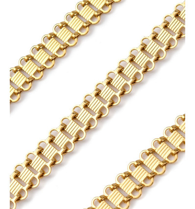 Chaine maille plate - acier inoxydable (10 cm)