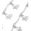 Chaine papillons - acier inoxydable (10 cm)