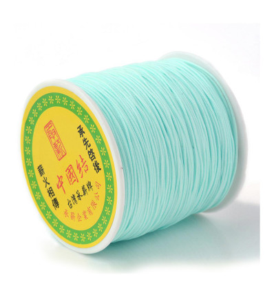 Fil de jade/nylon tressé - rose pâle