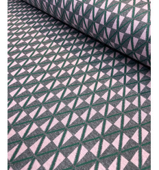 Tissu jacquard bio "Leaf" - Mind The Maker
