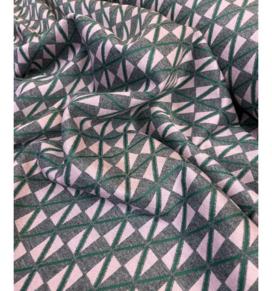 Tissu jacquard bio "Leaf" - Mind The Maker