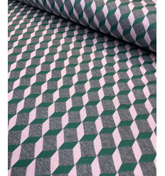 Tissu jacquard bio "Leaf" - Mind The Maker