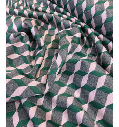 Tissu jacquard bio "Leaf" - Mind The Maker