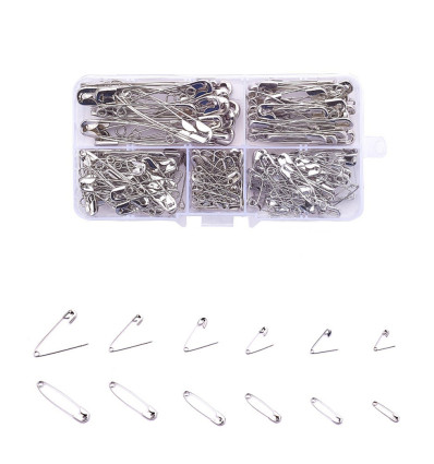 (200pcs) Epingles à nourrice divers tailles