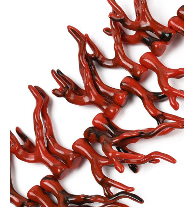 4mm - Chapelet pierre - corail bambou