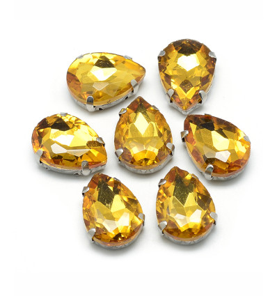 14mm - Strass à coudre - goutte