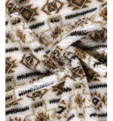 Tissu jacquard bio "Leaf" - Mind The Maker