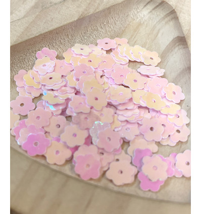 Sequins fleurs 6mm