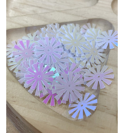 16x16mm - Sequins fleurs oeillets