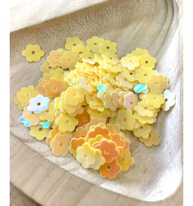 Sequins fleurs 6mm