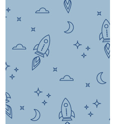 Tissu jacquard bio "Leaf" - Mind The Maker