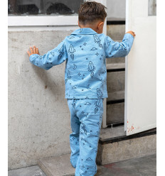Tissu jacquard bio "Leaf" - Mind The Maker